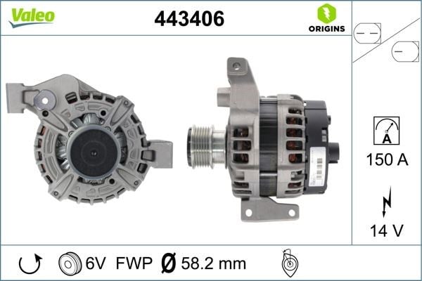 Ford Mondeo Galaxy S-Max Volvo S60 S80 V60 XC60 2.0 EcoBoost Alternatör VALEO