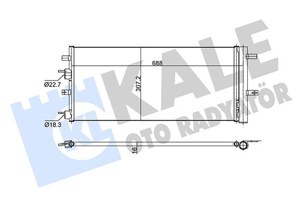 Ford Mondeo Klima Radyatörü Kondenser KALE-RADYATOR