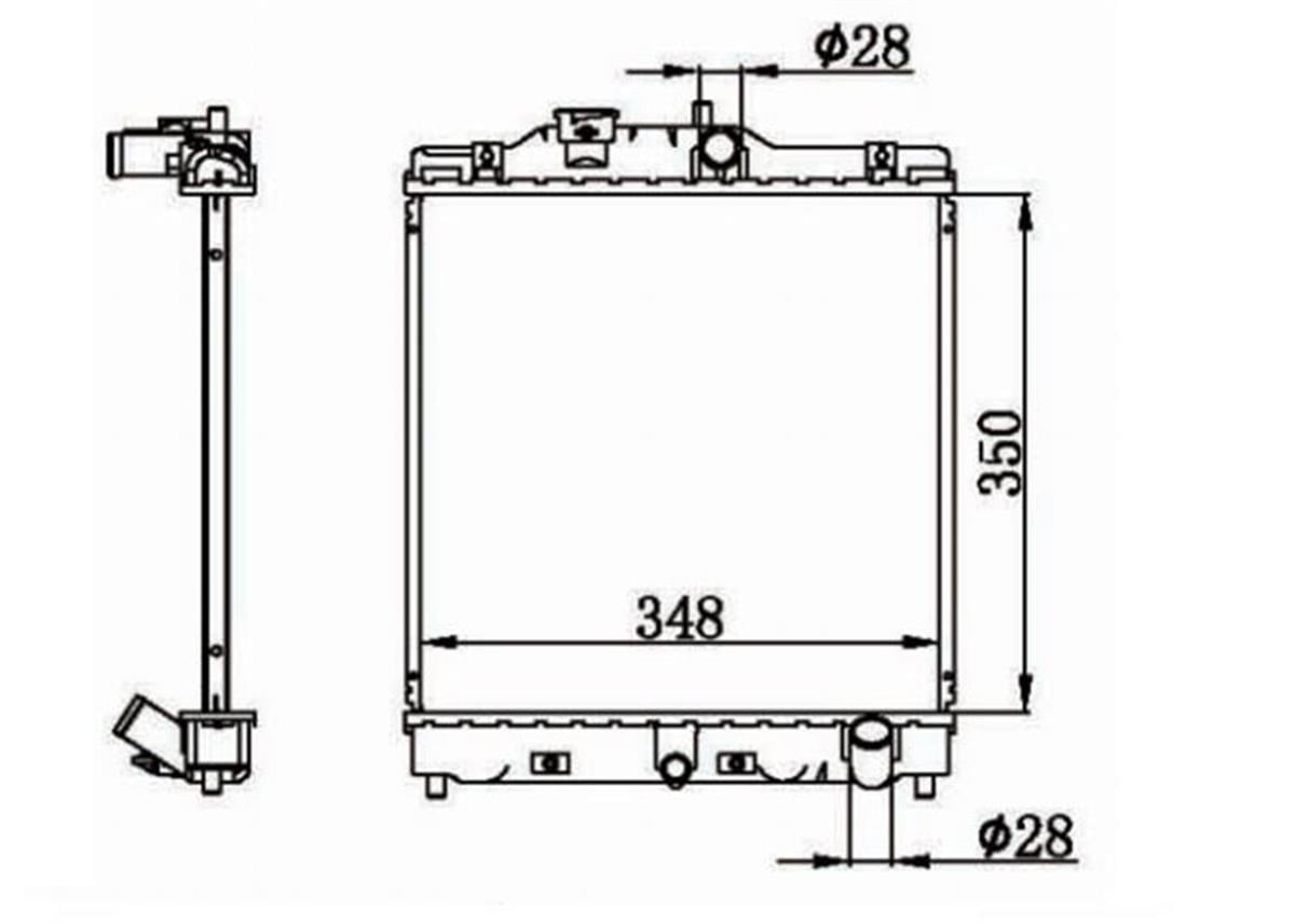 MOTOR SU RADYATORU BRAZING HONDA CIVIC 92-00 HRV 92-00 MANUEL