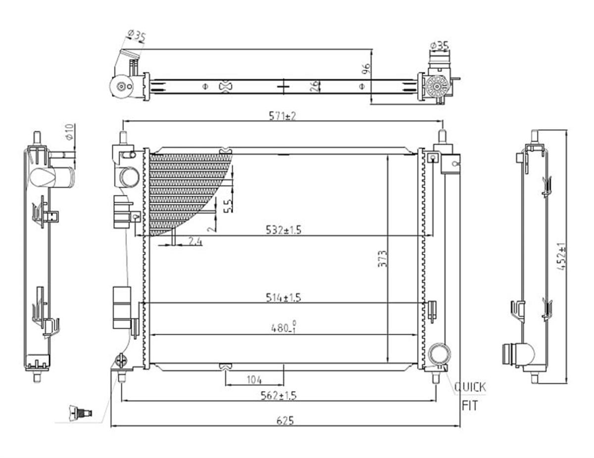 MOTOR SU RADYATORU HYUNDAI I20 1.0 TGDI 15-/ MANUEL