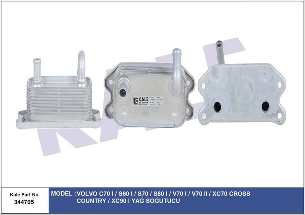 Motor Yağ Soğutucu Volvo S60 2.0T 00 S80 2.8T6 3.0 98-06 V70 97-04 Xc90 02 Xc70