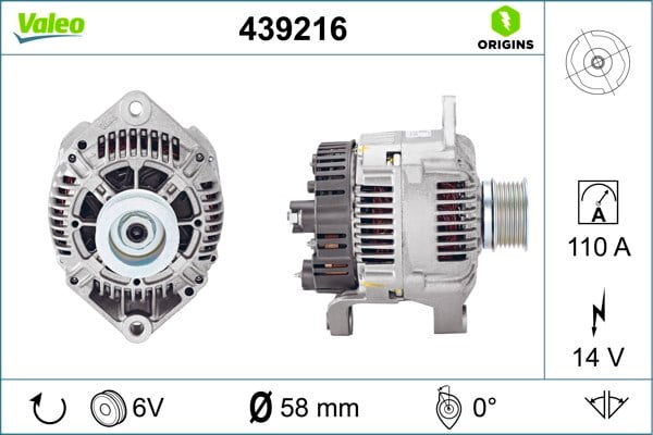 Opel Movano Alternatör VALEO
