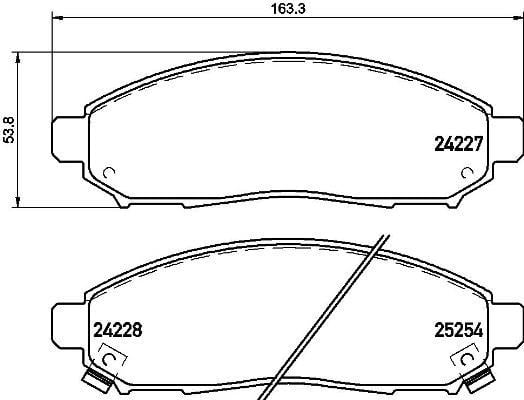 Nissan Navara Pathfinder Ön Fren Balatası 17 Jant BREMBO