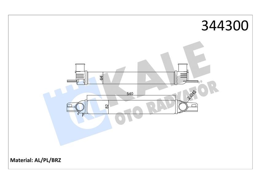 Citroen Nemo Peugeot Bipper Fiat Fiorino 1.3JTD-1.4HDI Turbo Radyatörü... KALE-RADYATOR
