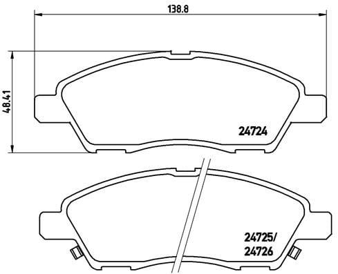 Nissan Ön Fren Balatası Low-Met BREMBO