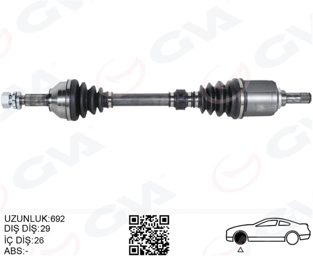 Nissan Qashqai (2006-2013) 1.5 Dci Komple Aks Sol 39101Jd52b