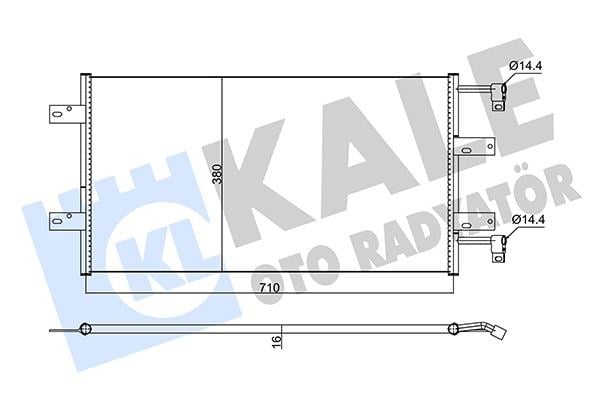 Nissan Primastar-Opel Vivaro-Renault Trafic II 2.5DCİ Kondenser KALE-RADYATOR