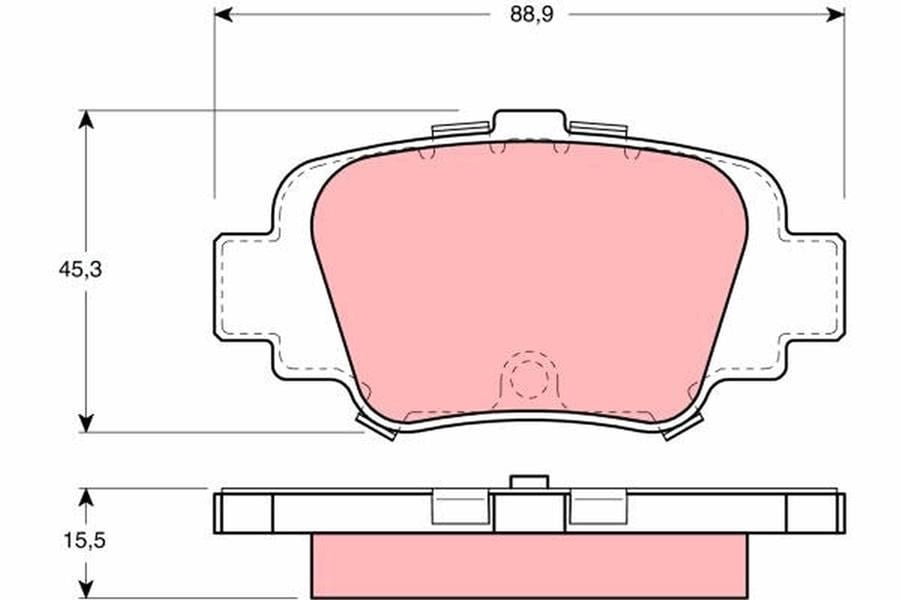 Nissan Micra II K11 Arka Aks Disk Balata TRW