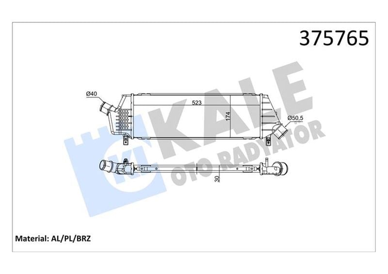 Nissan Micra K12 Intercooler 1.5DCI KALE-RADYATOR