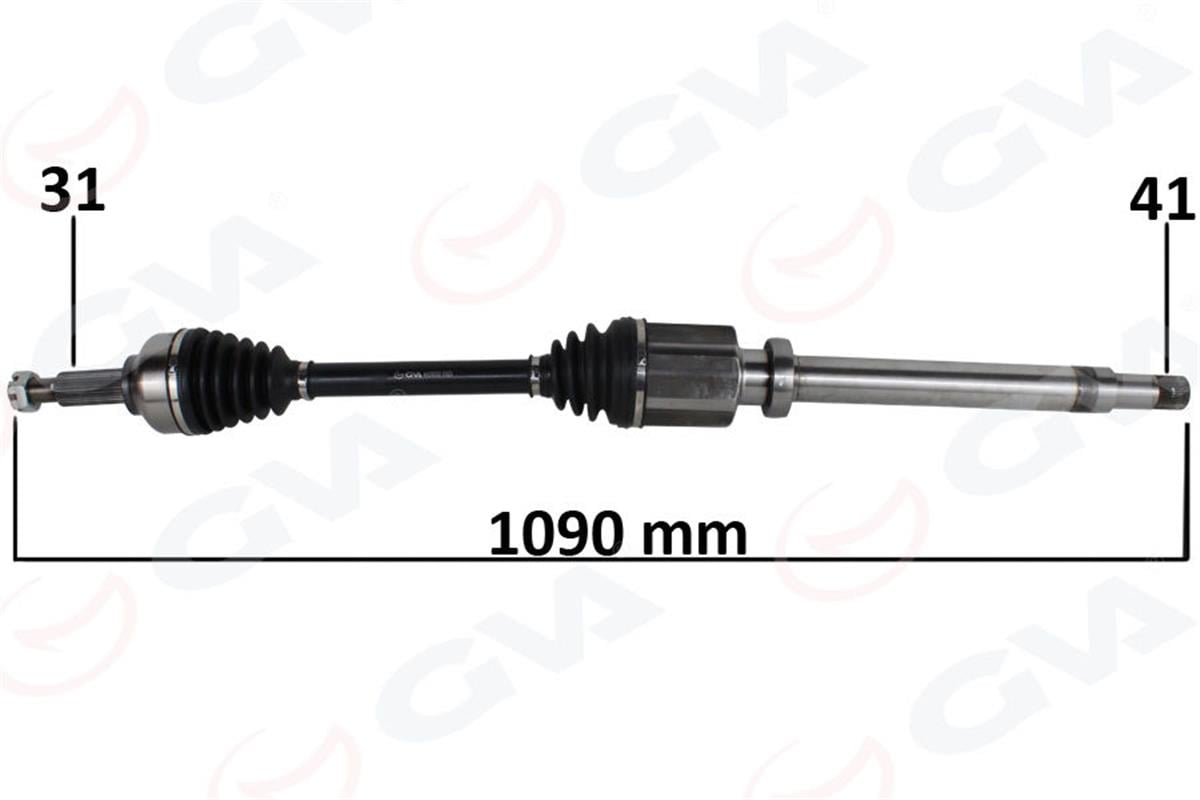 On Aks Komple Sağ Tourneo Custom 2.2 Tdci-2.0Tdci 155Hp Kısa Şase 12