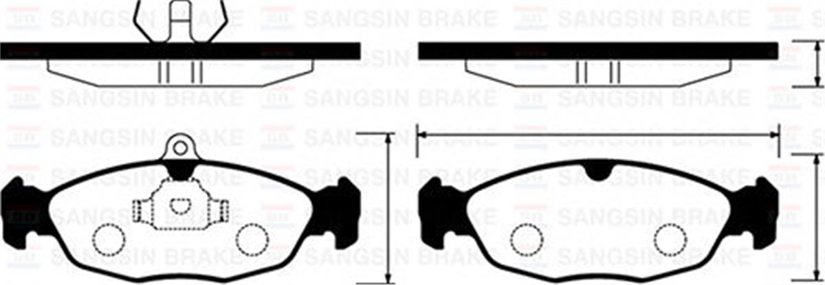Ön Balata Astra F-Corsa A B -Vectra A-Tıgra- 94-00 Combo 1.4-1.6İ-1.7 D 92-00 Gd