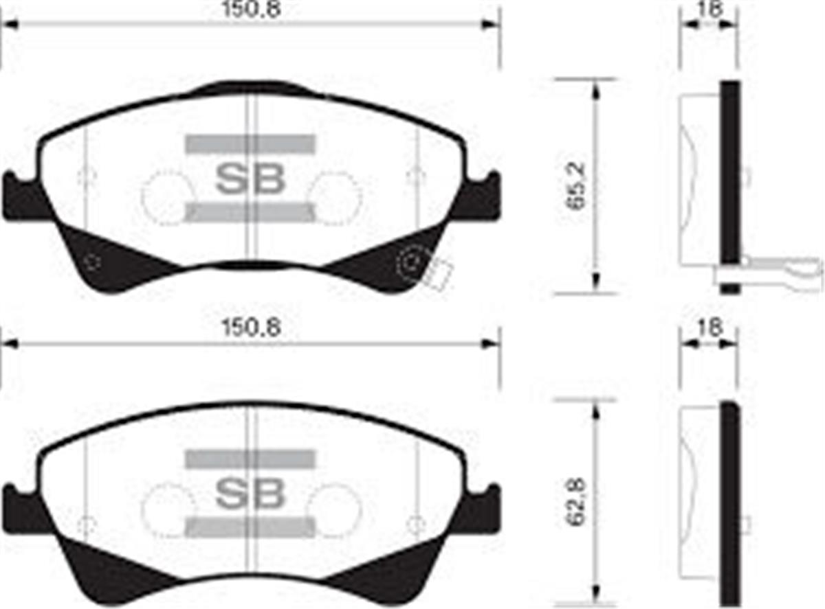 Ön Balata Aurıs-Corolla 2.0D-4D-2.2D 07 Avensıs-Verso 1.6-1.8-2.0-2.0D-4D 09 Gdb