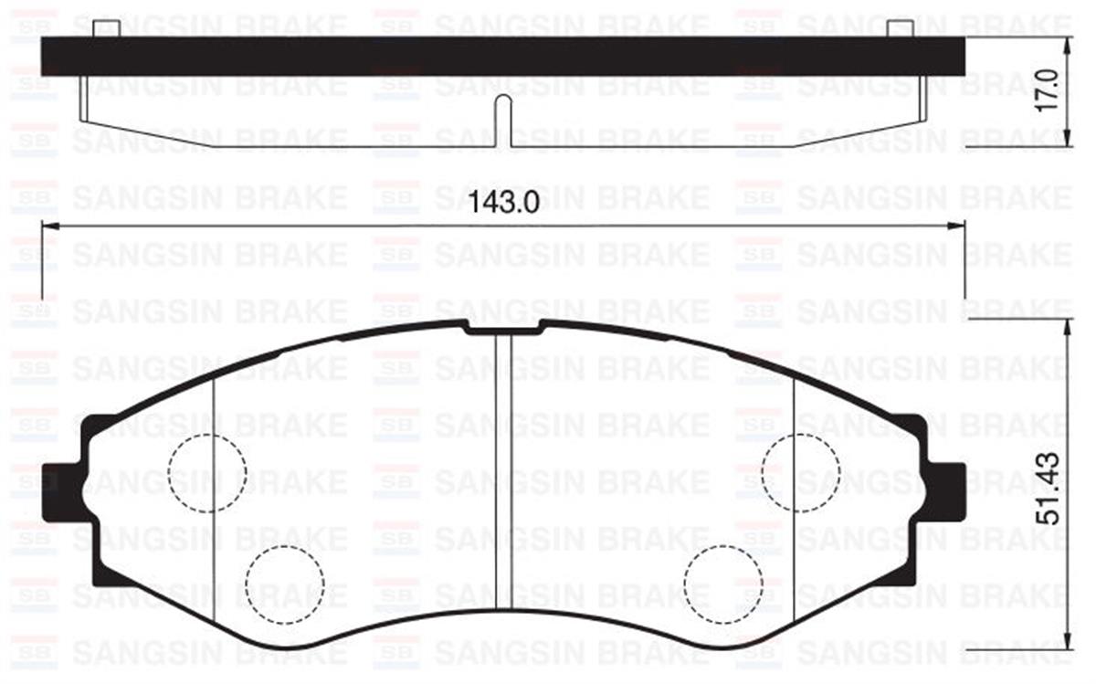 Ön Balata Chevrolet Epiç A 2.0-2.5 05 Evanda 2.0 05 Daewoo Evanda 2.0 02 Gdb3345