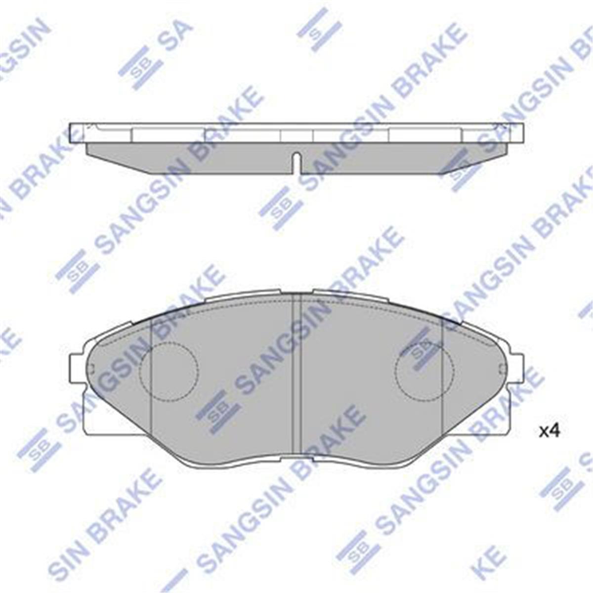 Ön Balata Hyundaı Hılux Iıı Piç Kup 2.5D 2.5D-4D 4X4 07 Gdb3532-Gdb7773