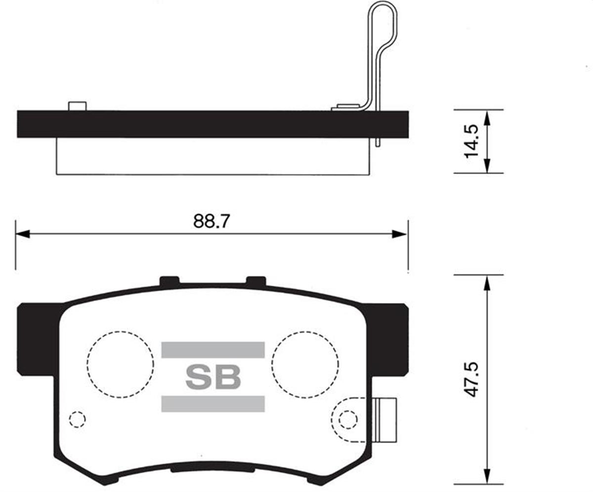 Ön Balata Impreza 2.0 Wrx Turbo 12.02 2.0 Wrx Turbo Kombı 2.0 Turbo 00 Gdb3307-G