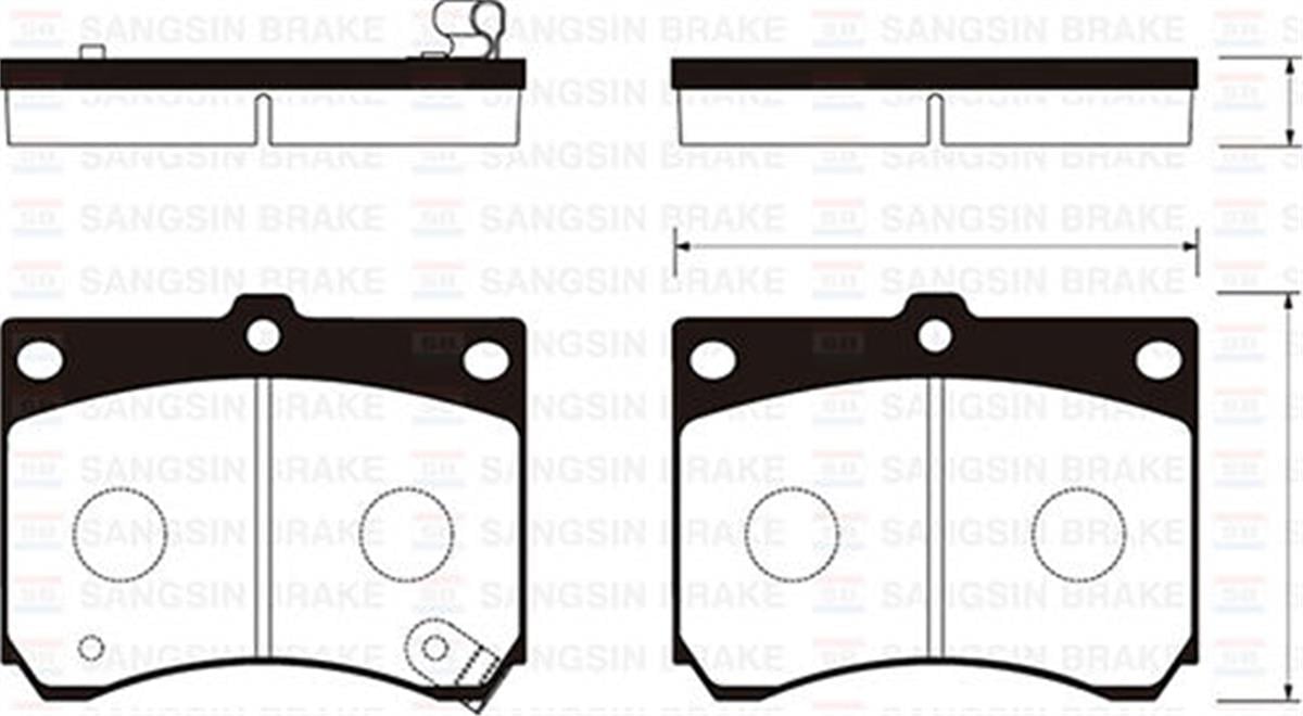 Ön Balata Mazda 323 1.6 1.8 89-94 323 2.0D 98-04 Mx-3 1.6-1.8 91 Gdb1029