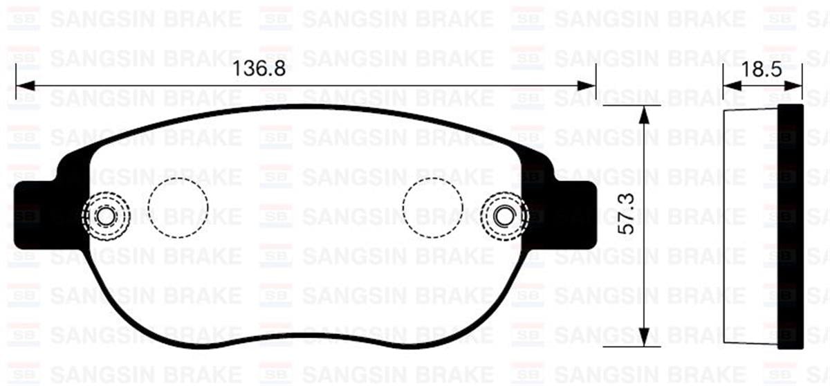 Ön Balata Peugeot 207-06 Peugeot 307 00 Doblo 01 Part 03 Berlingo 00 C3 02 C4 04