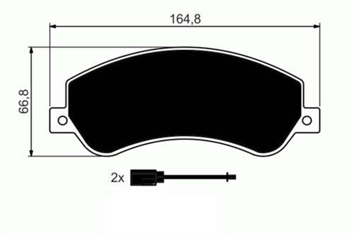 Ön Balata Vw Amarok 10 Transit V184- V347 2.2 2.4 3.2 Tdcı 07.06 Fişli