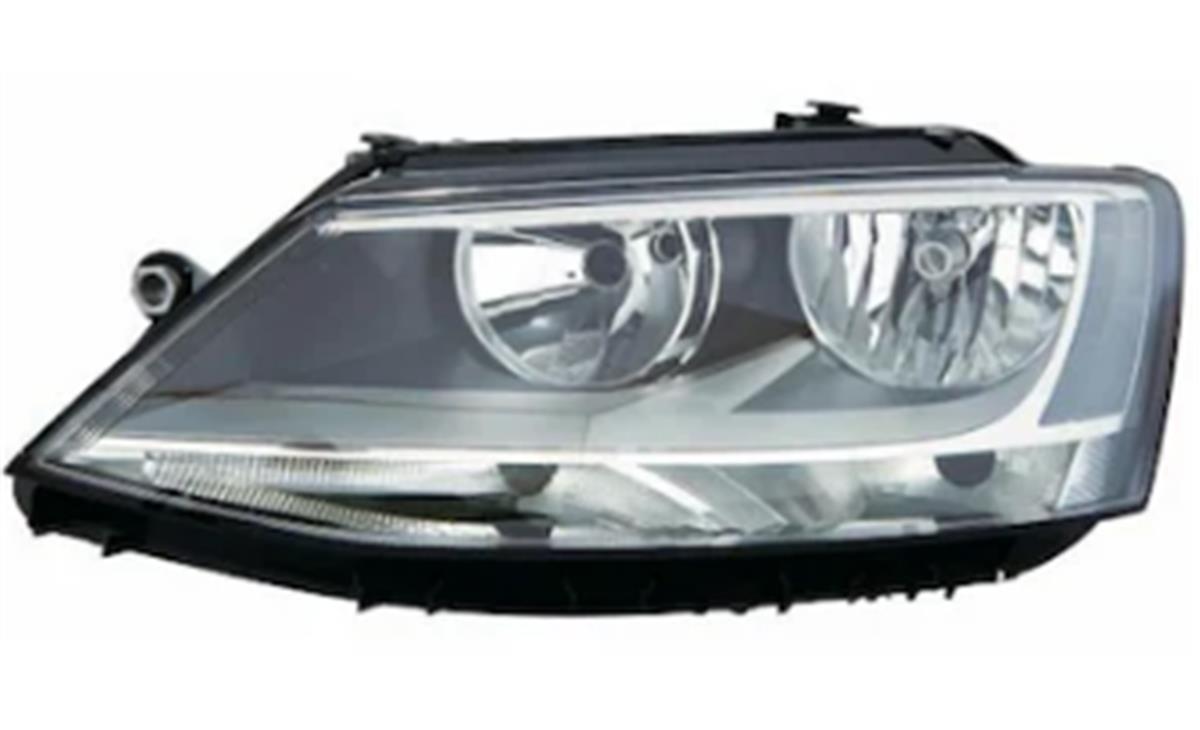 On Far Sol Motoru Uzerınde Sıyah Volkswagen Jetta 11-