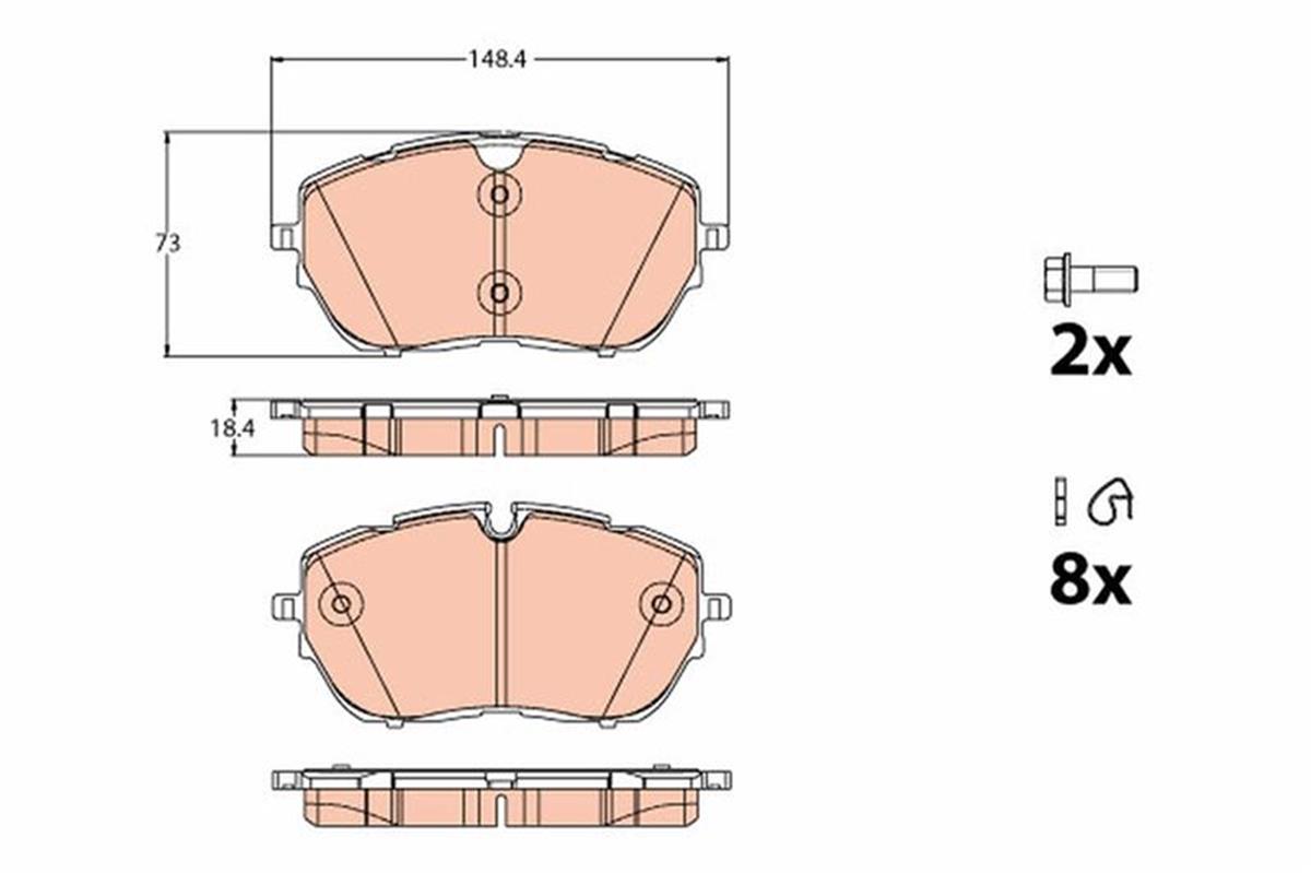 Ön Fren Balatası 330 Mm Astra L 21 Grandland 17 C5 Aırcross 18 308 14 3008 19 50