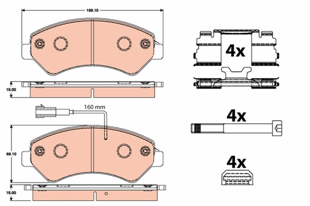 Ön Fren Balatası Boxer-Ducato-Jumper 06 16