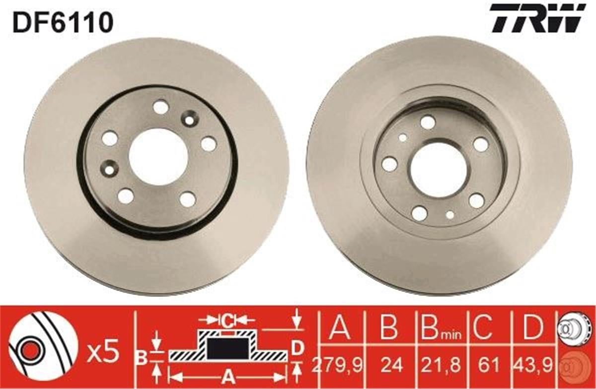 Ön Fren Disk Aynası Kango Iıı 1.6-1.6 16V-1.5 Dcı 08=> Cıtan-Dokker-Lodgy 12=>