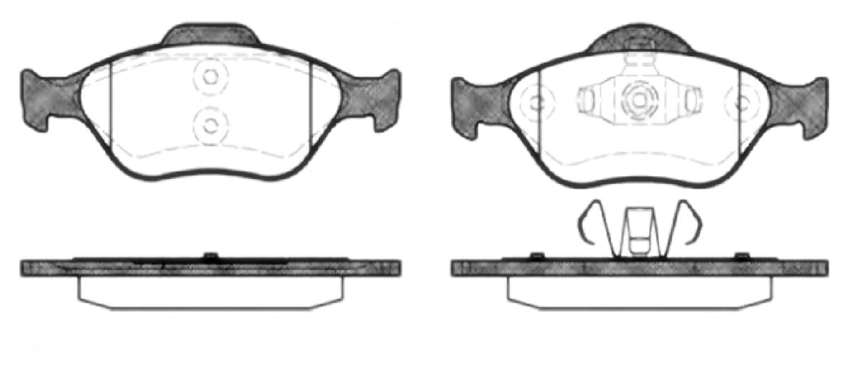 Ön Fren Disk Balata  Ford   Fiesta 1996-2008