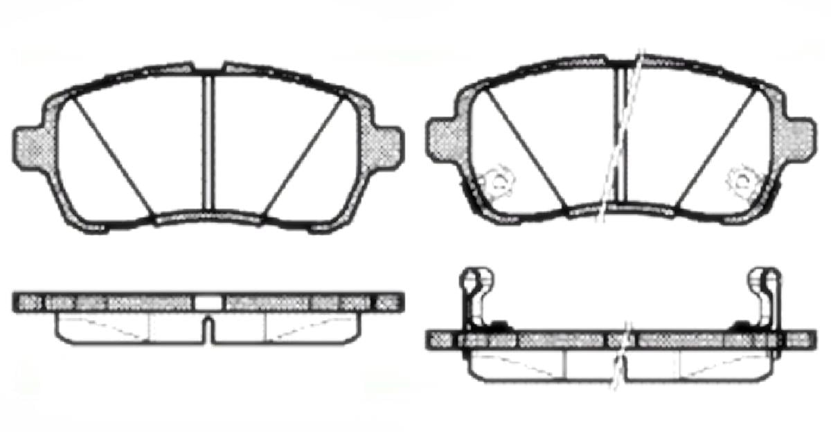 Ön Fren Disk Balata  Ford   Fiesta 2008-  / Mazda 2 2008/2012 / Suzukı   Swıft 2