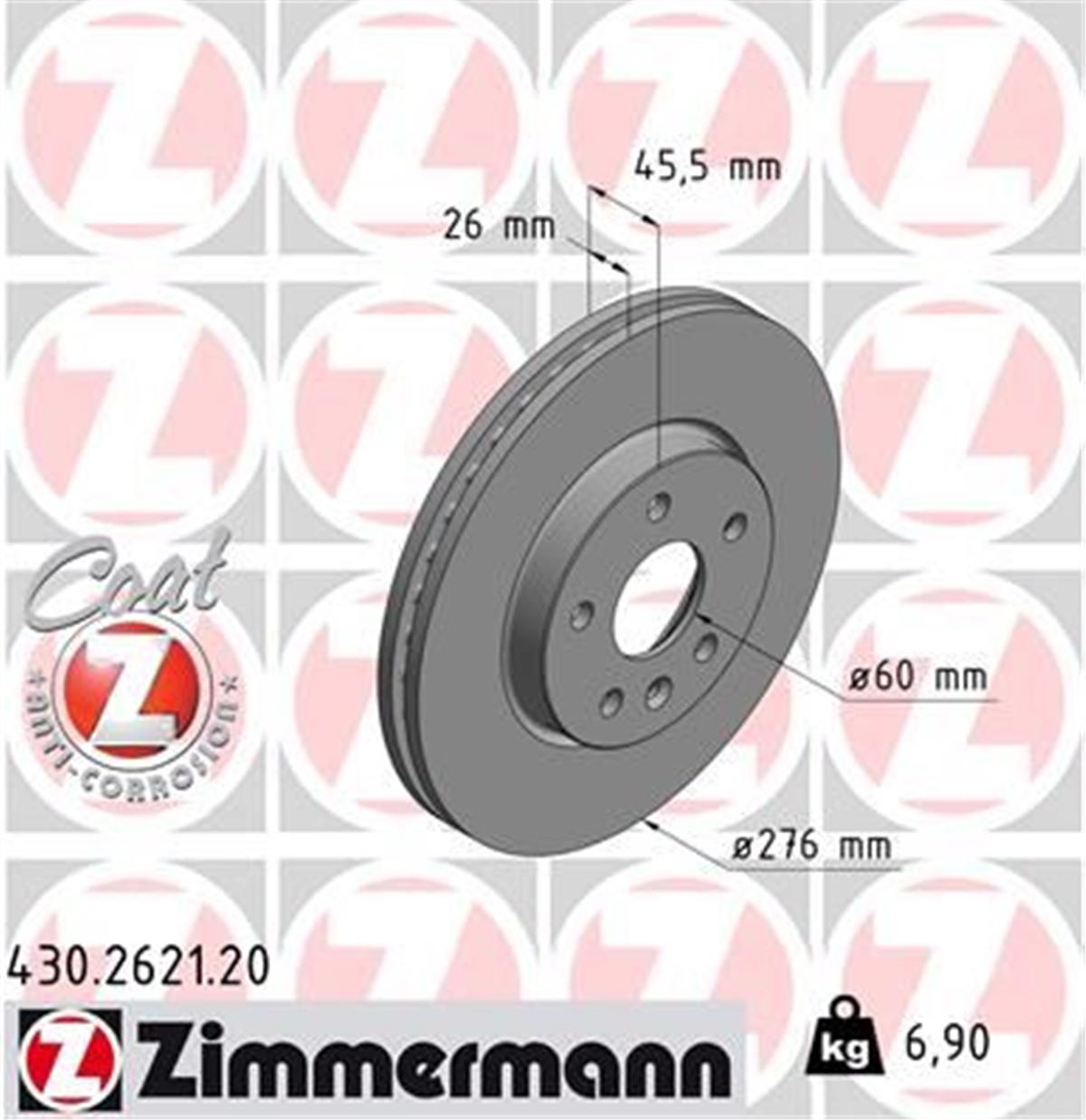 Opel Astra J Cruze Aveo Fren Aynası Ön 276X26x5 15 İnç 13502044-13502045-569069-56907