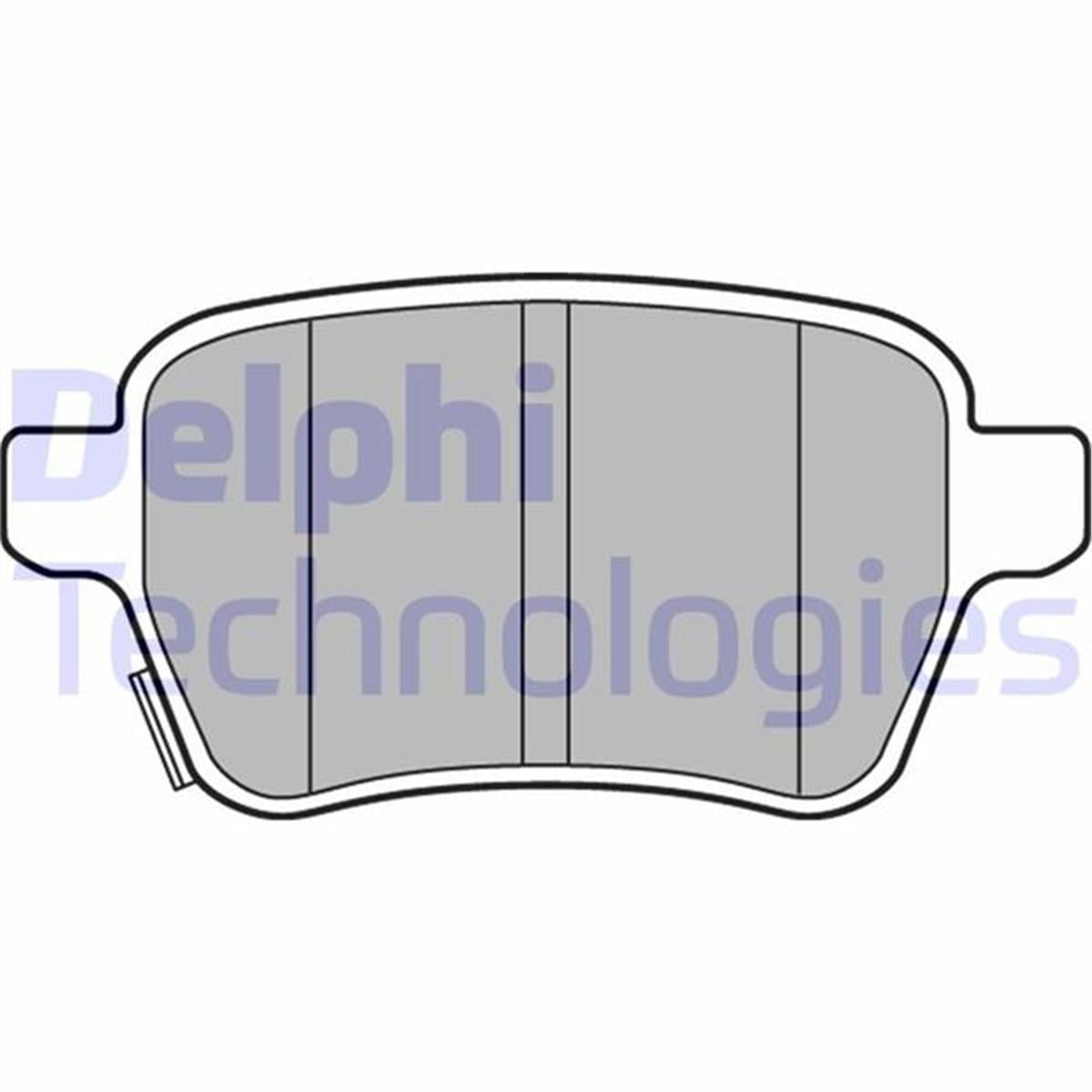 Opel Corsa E/Adam, Fiat Egea Arka Fren Balatası Delphi (15 Jant, Rpo J67)