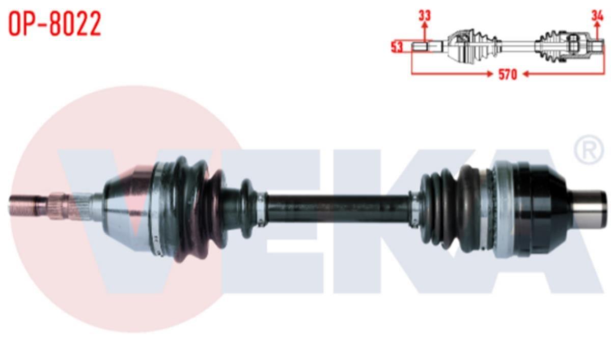 Opel Astra H 1.3 Cdtı Komple Aks Sağ Ön Veka 374600