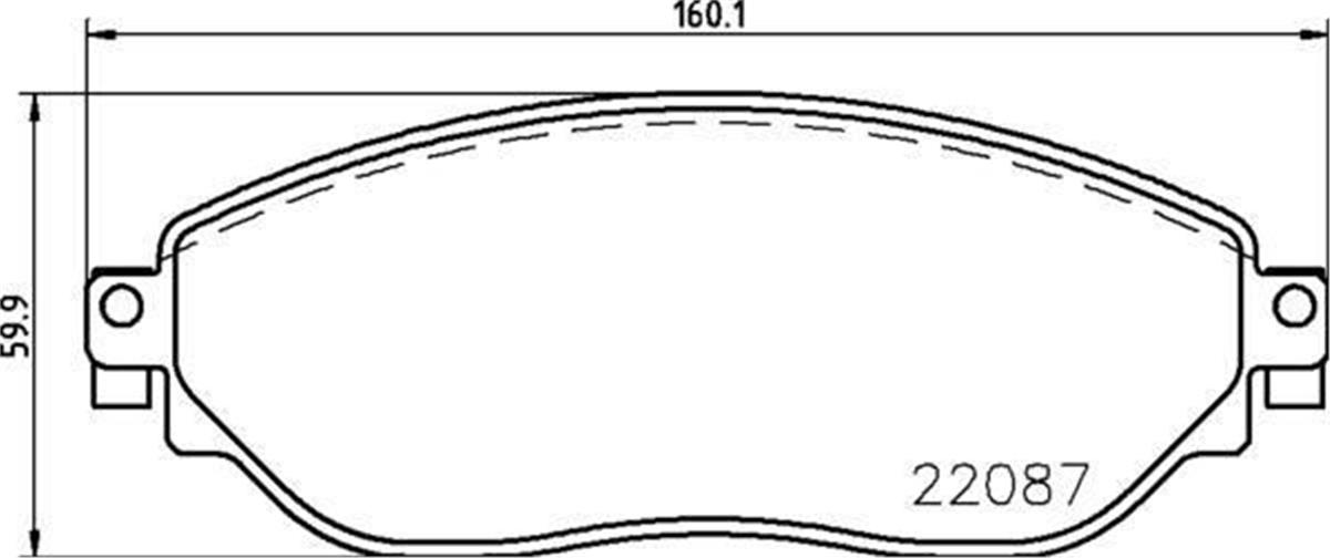 Renault Trafic 3 (2015>) Opel Vivaro B Ön Fren Balata 410608638R-410601073R-4423332