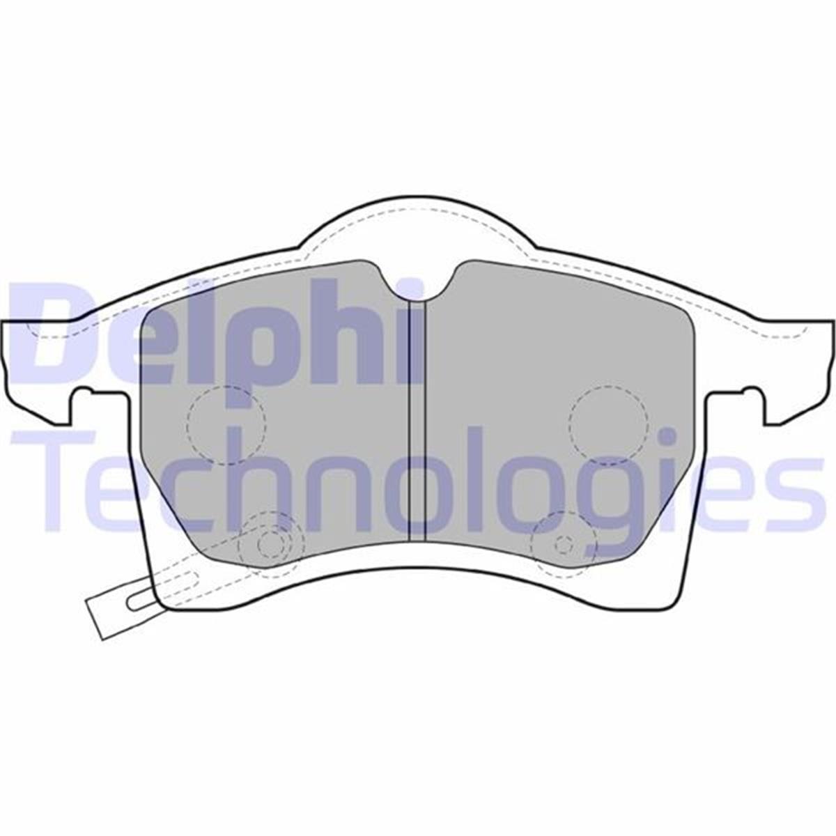 Opel Astra G H Corsa C D Meriva B Fren Balatası Delphi 155Mm