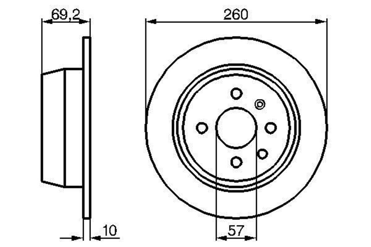 Opel Astra F (92-98) Vectra A (88-95) Arka Fren Aynası 569206-569119