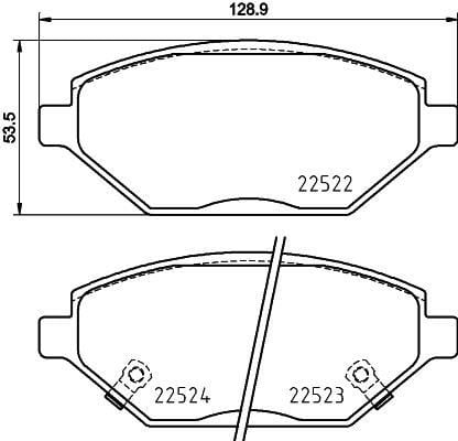 Opel Ön Fren Balatası Low-Met BREMBO