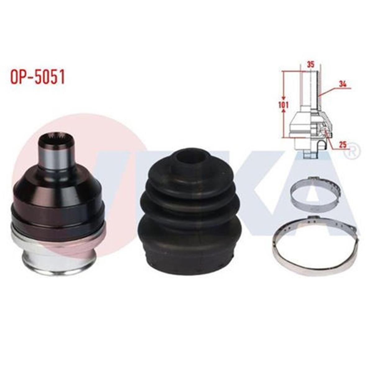 Opel Astra H 1.3 Cdı Aks Kafası Ön Dış Abs'siz Veka