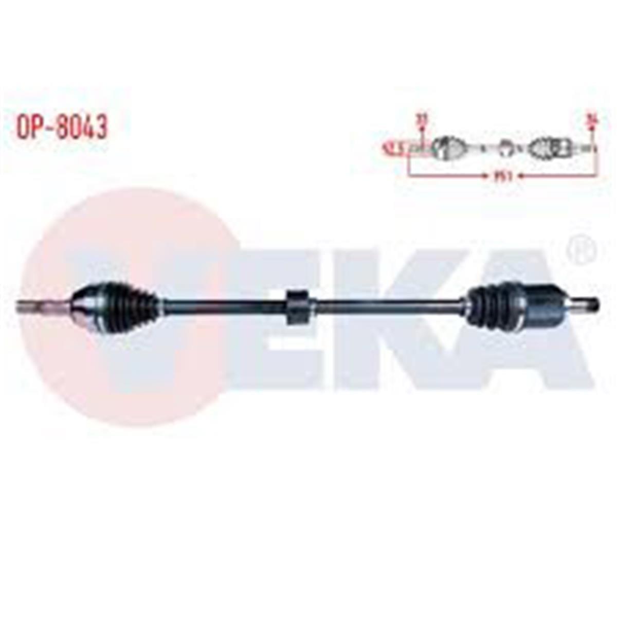 Opel Astra J 1.6 Komple Aks Sağ Veka