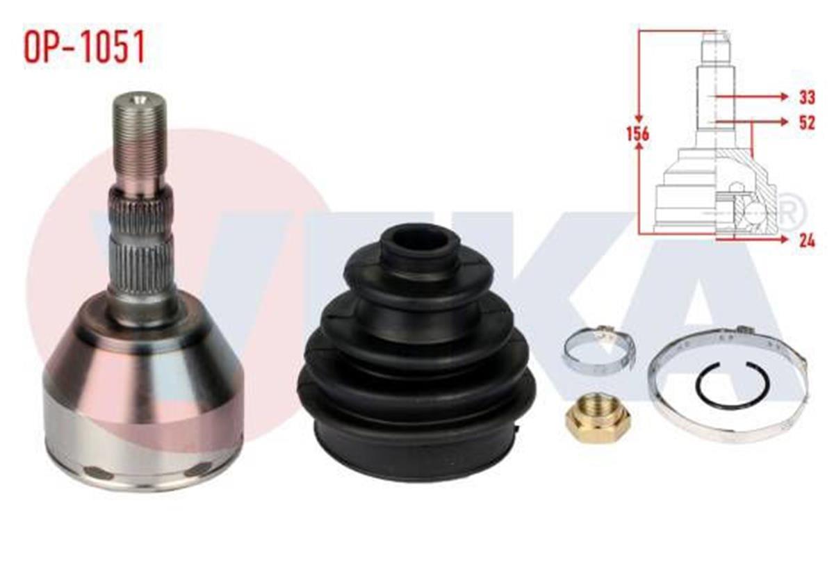 Opel Astra H 1.3 Cdtı Aks Kafası Dış Veka