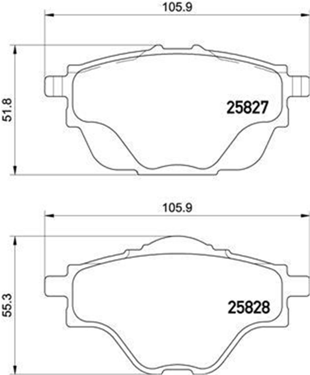 Opel Astra L Grandland Arka Fren Balatası 95525386-1609000980-1647874380