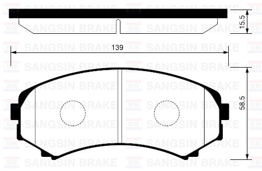 Ön Balata Disk Mitsubishi Pajero Montero Mazda MPV E2200 Isuzu D-Max SANGSIN
