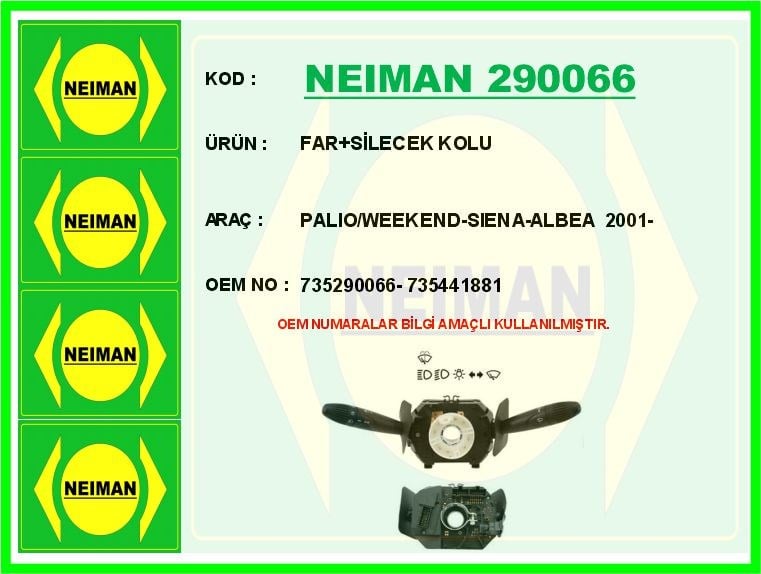 Fiat Palio Far Silecek Kolu BESCHER