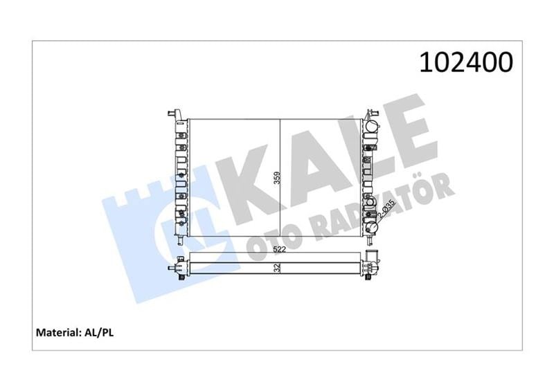 Fiat Palio Radyatör 1.2 1.4 KALE-RADYATOR