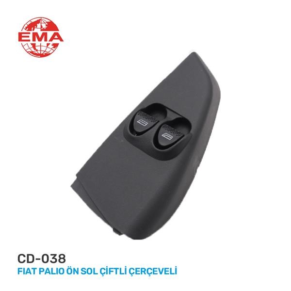 Fiat Palio Ön Sol Çiftli Çerçeveli Cam Açma Anahtarı EMA