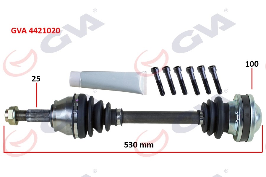 Fiat Palio Komple Aks Sağ 1.3 MTJ 530mm GVA