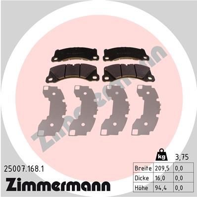 Porsche Panamera Ön Balata ZIMMERMANN