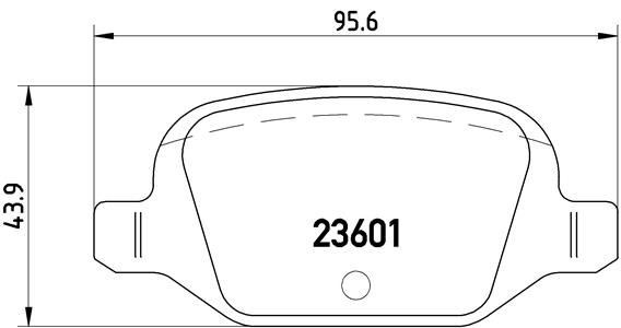 Fiat Panda 2006- 500-500C 2007- Arka Fren Balatası BREMBO
