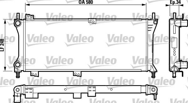 Fiat Panda Radyatör VALEO