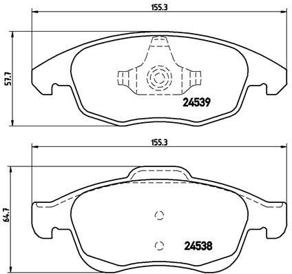 Peugeot Partner Ön Fren Balatası 283mm BREMBO