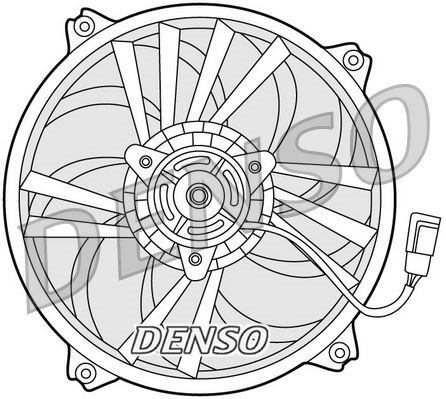 Partner II Berlingo III Xsara Picasso Radyatör Fan Motoru Çerçeveli 460W-385mm DENSO