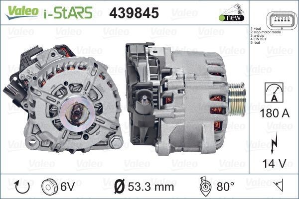 Peugeot Citroen Alternatör Komple 14V 180A 1.4-1.6 HDİ Start-Stop Klimalı VALEO